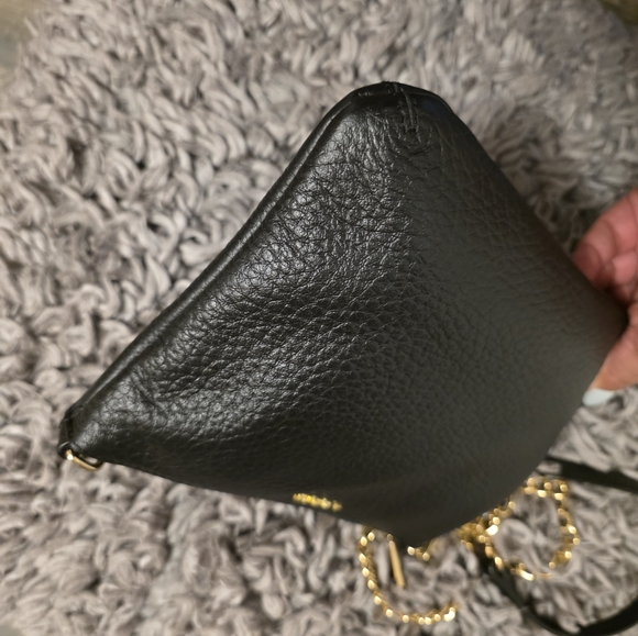 Lodis Black Crossbody Bag with Gold Accents - Picture 4 of 8